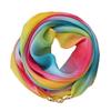 Women's Silk Scarf Gradient Color Chiffon Scarf Neck Protection Scarf Square Scarf Fashionable Commuting
