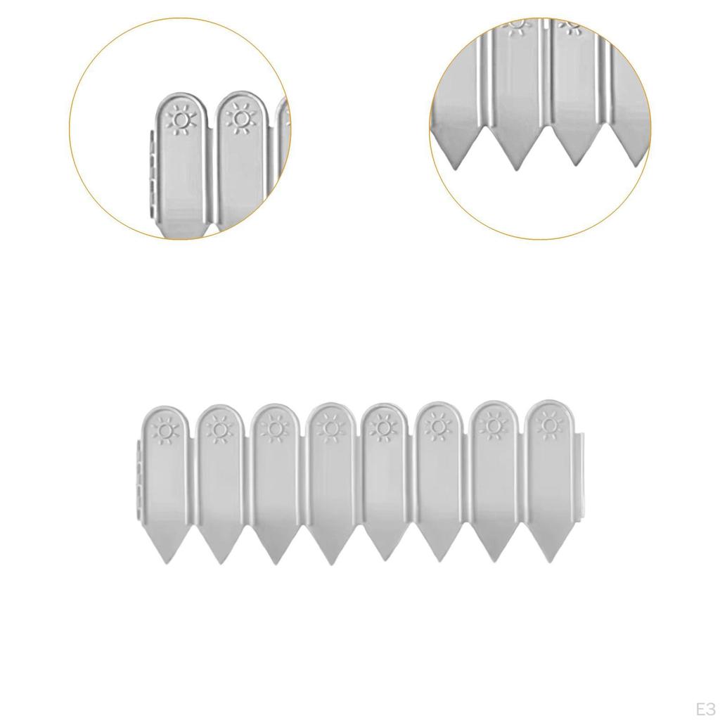 Decorative Garden Fence with Stake, Removable, Waterproof, Lightweight, Edging for Flower Beds,