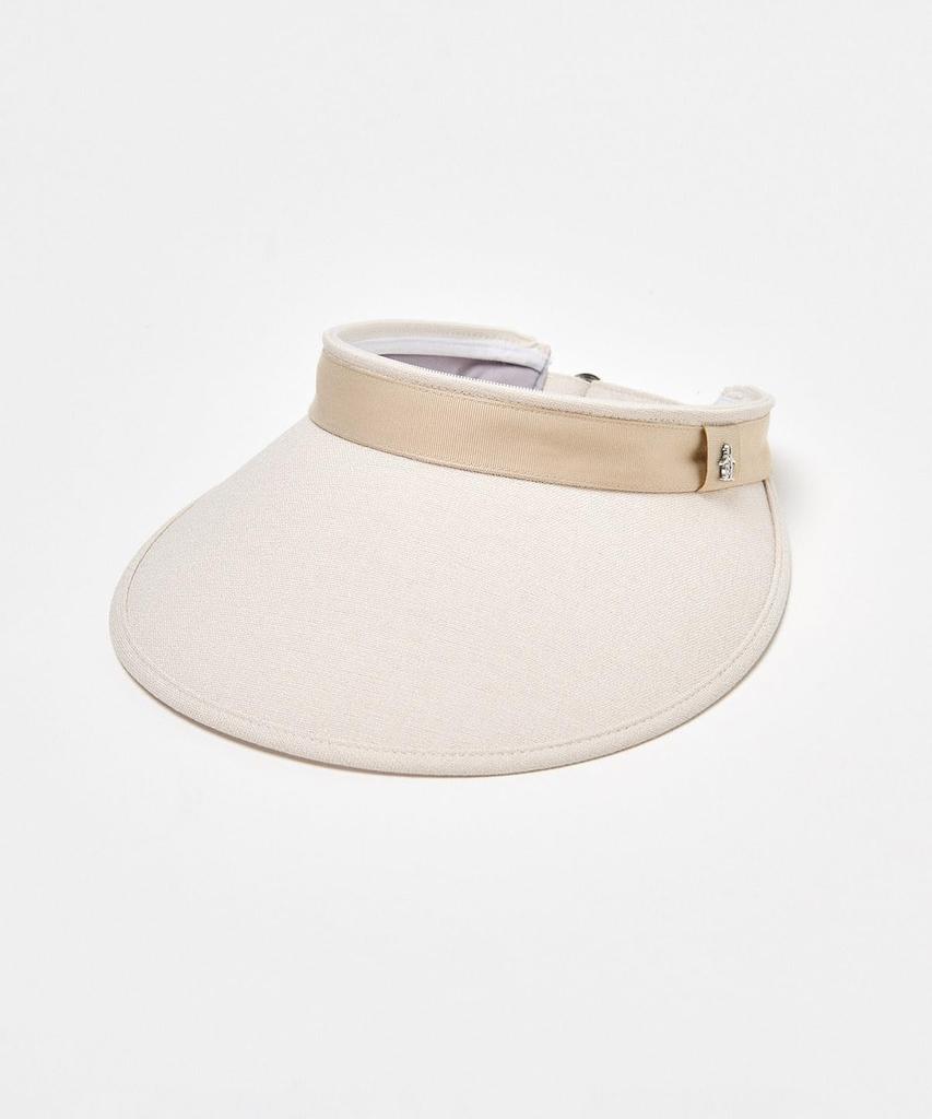 Munsingwear MG5SCP00L Visor Cap with UV Heat and Linen with Cosmetic Care WH00 Women's 2-Way Protection, Shielding, Material, Tape, White,