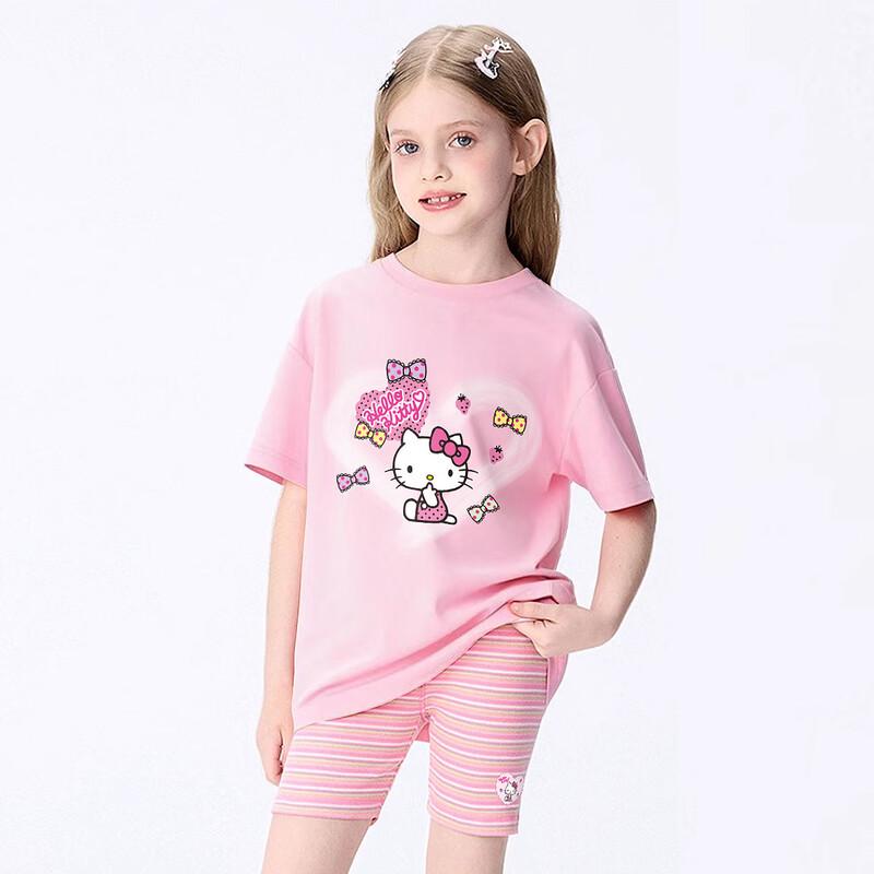 Hello Kitty Girls  Summer Cartoon Two-Piece Set 120