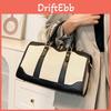 Chic Large Polyester Tote Bag For Women In Brown And Black Ideal For Summer