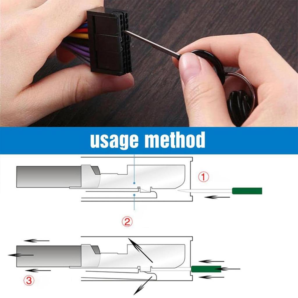 Depinning Tool, Terminal Ejector Kit, Pin Removal Tool Kit Pin Extractor Terminal Release Tool