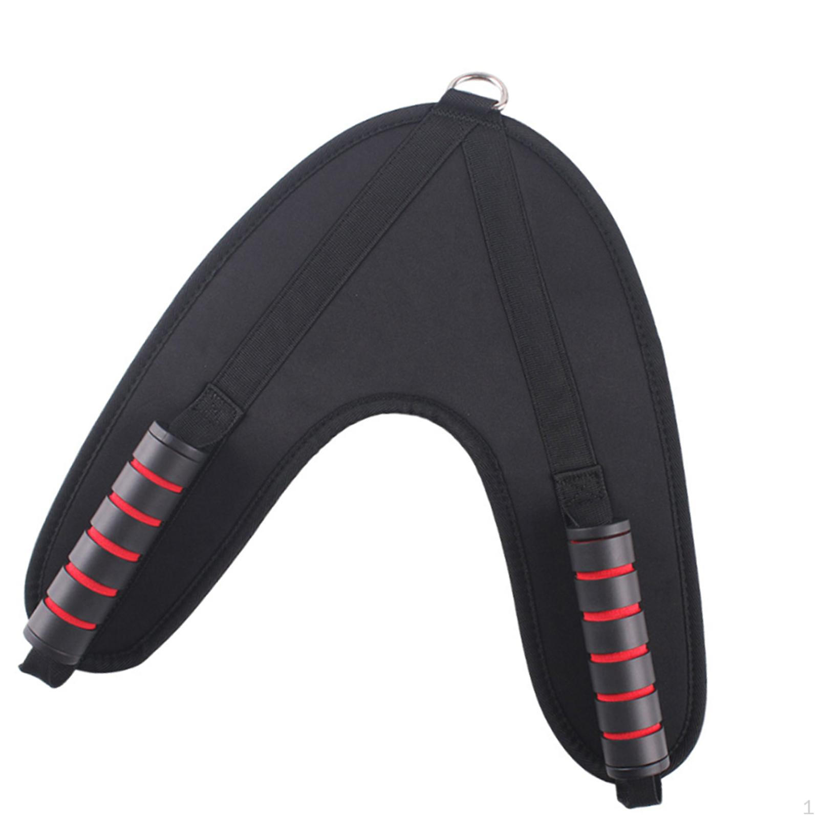 

Ab Harness Back Exercise Strap Gym Accessories Comfortable Adults Men and Women Workout Equipment Black Orange Handle