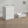 Chest of Drawers with 3 Drawers, for Living Room, Bedroom, Hallway, Particleboard, White
