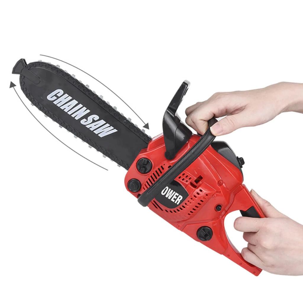 Tronçonneuse Électronique Jouet Grande Taille Chaîne Rotative Son Réaliste Outil Électrique Jouets de Jeu de Maison Jouets d'Outils de Réparation Cadeaux Pour Enfants