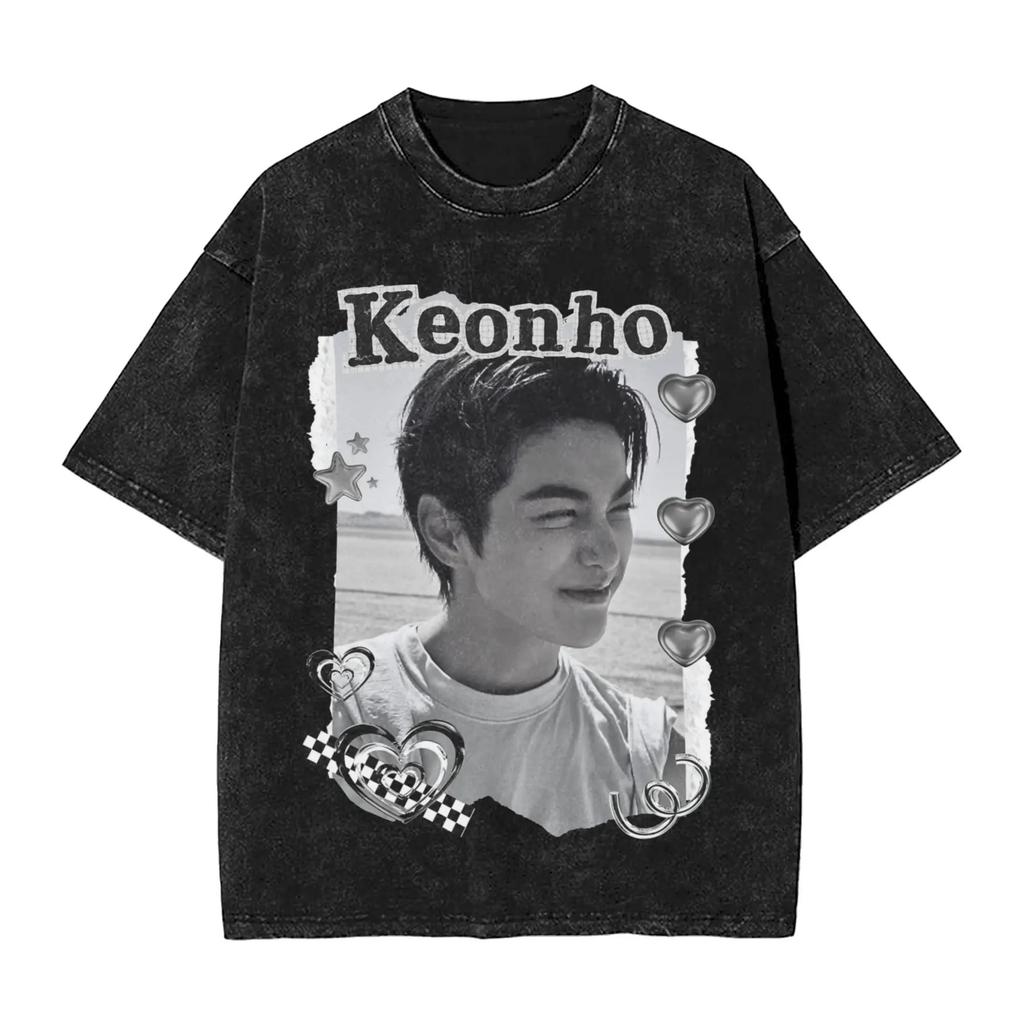 2026 Kpop Boy Group Cortis James Washed T Shirts Streetwear Vintage T-Shirts Tee Shirt Men Women Cotton Harajuku Graphic Printed