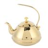 Gold 1.5L Stainless Steel Teapot Brewing Tea Kettle with Strainer for Restaurant and Home