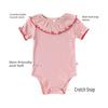 Baby Romper A Pure Cotton Short-sleeved Spring and Summer Baby Clothes for Boys and Girls Baby Lace Collar Triangle Romper