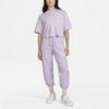 Knitted Sweatpants Women's Purple Moderate Cuffed Pants DM6184-530