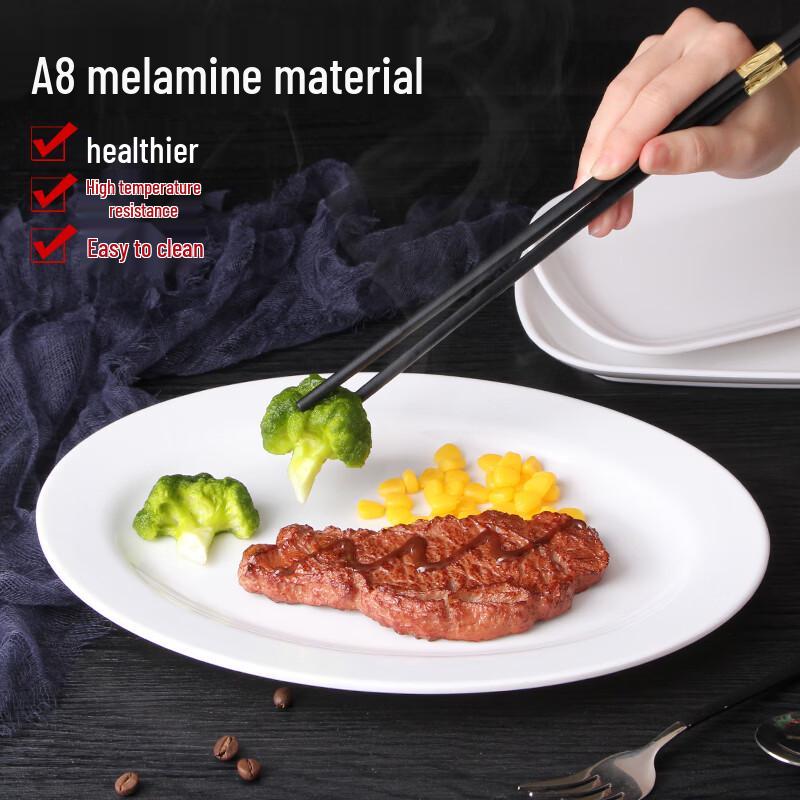 Qianxing A8 Melamine Oval Serving Plate Set