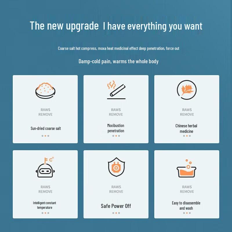 Aux Electric Heating Sea Salt Hot Compress Pack