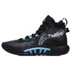 New LiNing Badfive 2 Durable Breathable High Top Basketball Shoes Men's Black Blue ABFR001-1