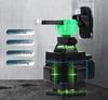16-line Green Light & Blue Infrared Laser Leveler: Wall/Floor Mounted, High-Precision & Strong Light Level Meter