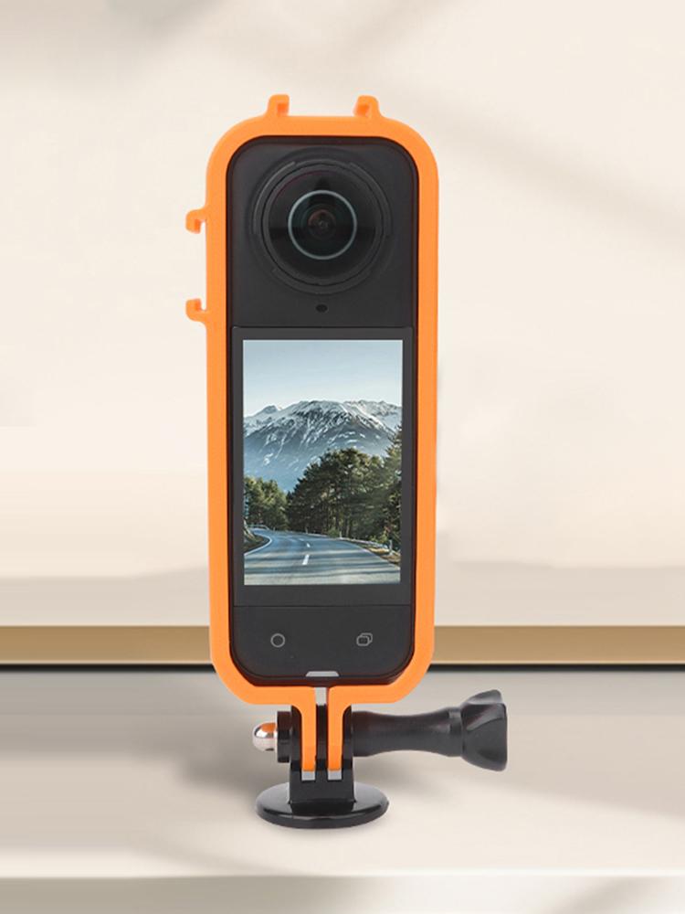 Rabbit Cage with Cold Shoe Mount Action Camera Frame Expansion Bracket for Insta360 X5 Camera Accessories