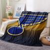 St. Louis Blues Print Flannel Blanket, High Quality Comfortable for All Seasons, Home Decor, Warmth and Comfort, Perfect for Christmas Gifts