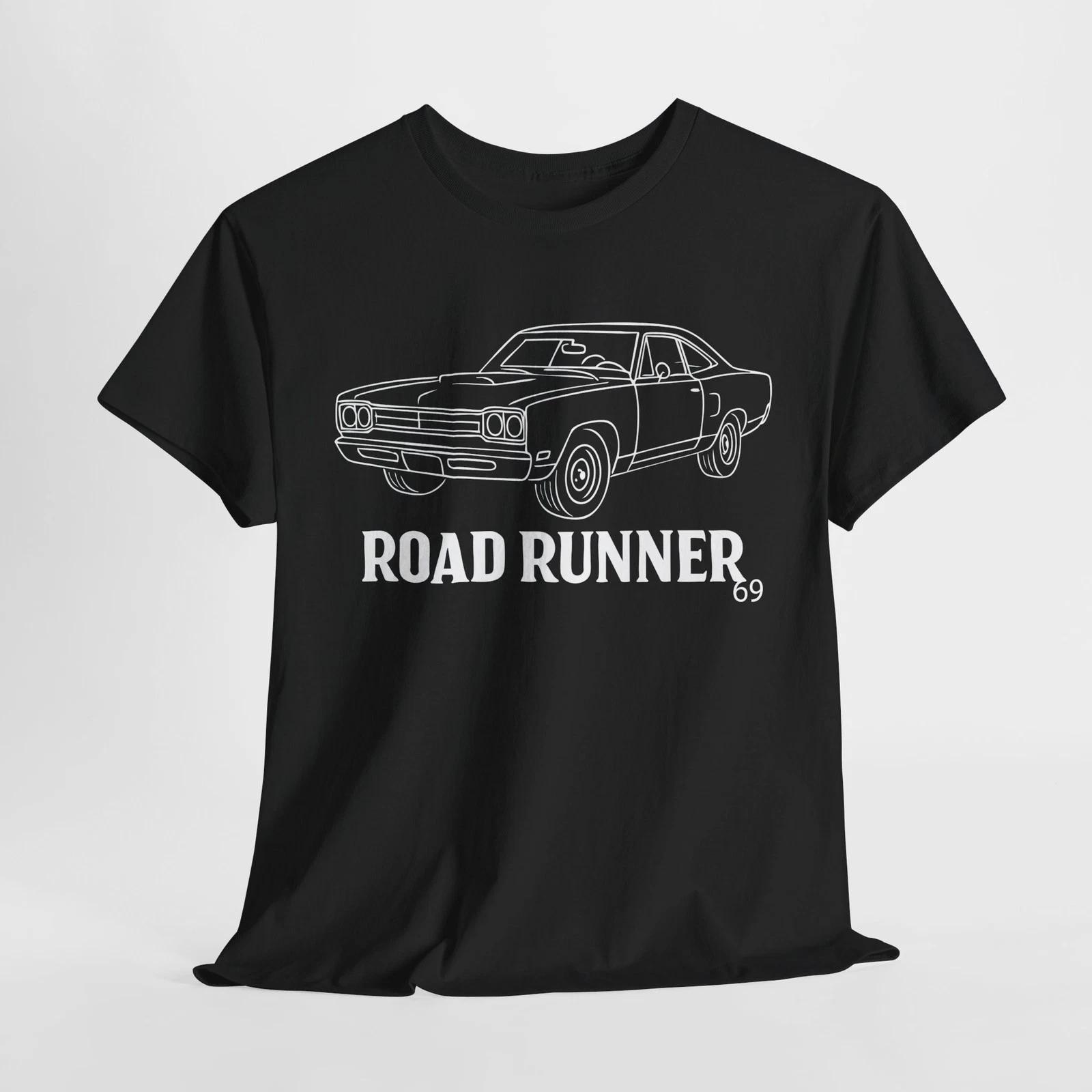 

Road Runner-Plymouth 1969 Mopar Muscle Car Black & Navy Unisex T-shirt S-5XL S