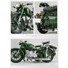 1/10 Motocykl Trójkołowy Stop Die-Cast Model Motocykla Zabawka Pojazd Kolekcja Dźwięk i Światło Terenowy Autocykl Zabawki Samochód