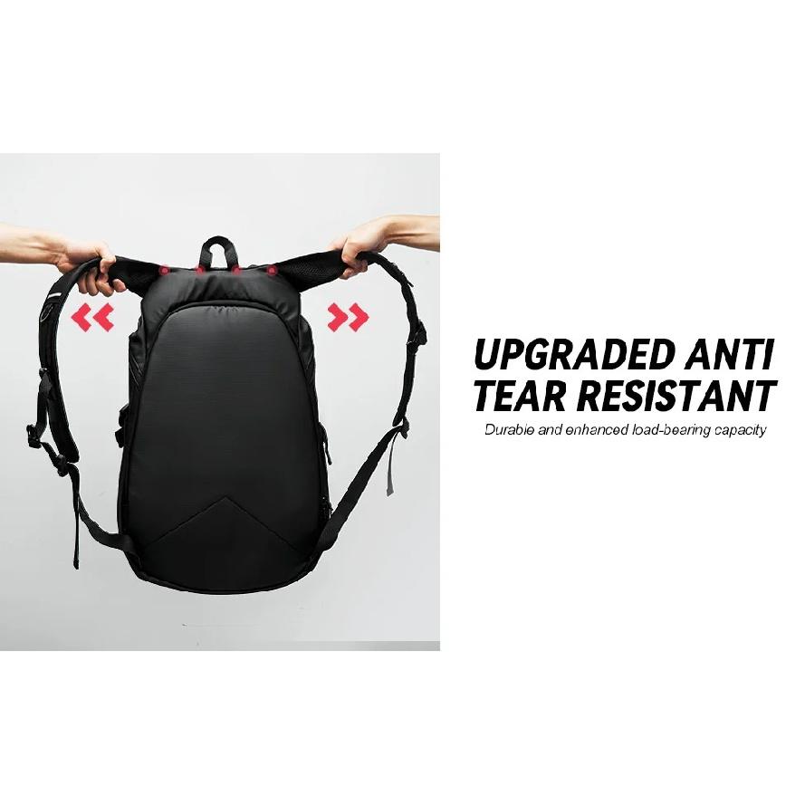 Likros Motorcycle Backpack Waterproof Foldable Helmet Backpack Men Travel Backpack Cycling Storage Bags Motorcycle Helmet Bag