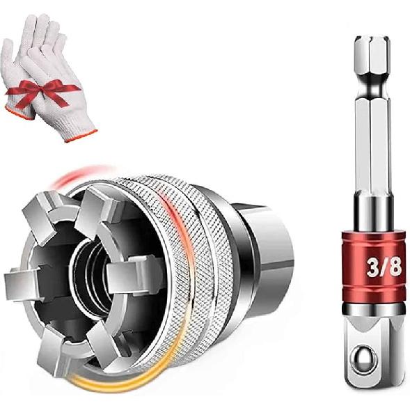 Многофункциональный универсальный торцевой ключ - универсальный инструмент для технического обслуживания, регулируемый универсальный торцевой ключ, регулируемый торцевой ключ, для 3/8 1pcs