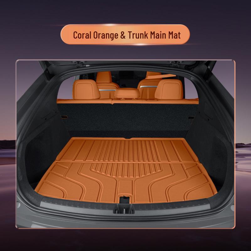 Vehicle-Specific YU7 TPE Floor Mats: Fully Enclosed, Matches Original Car Interior Color