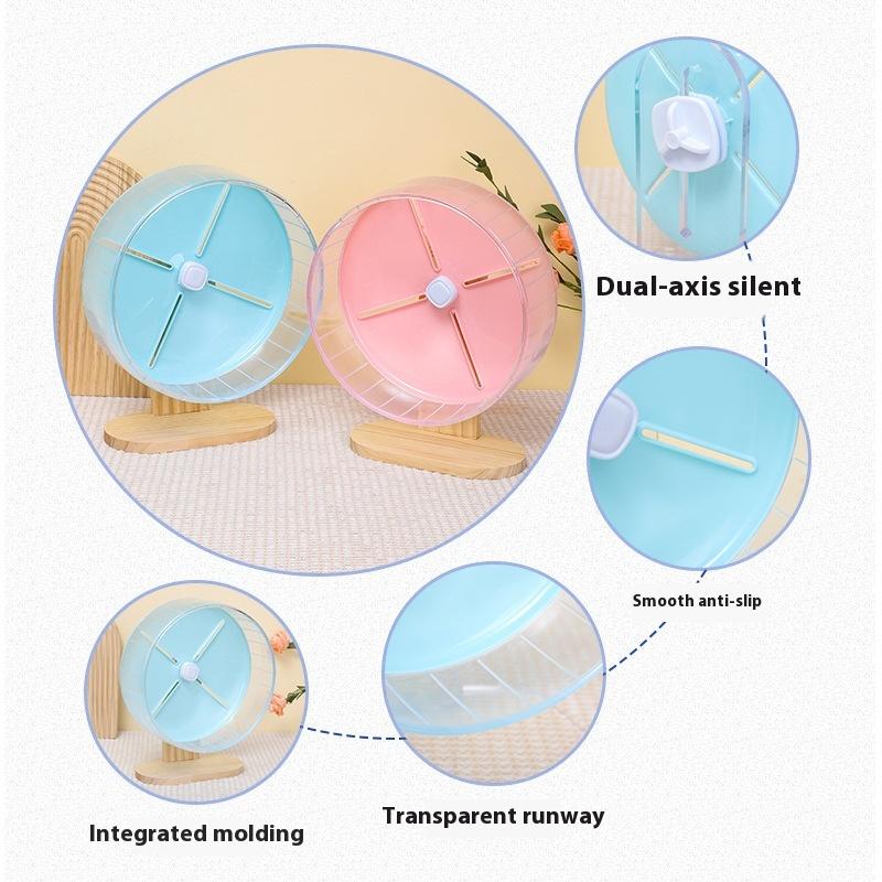 Hamster Running Wheel Ultra-quiet Roller Bracket Large Roller Running Ball Toy Summer Landscaping Toy Small Pet