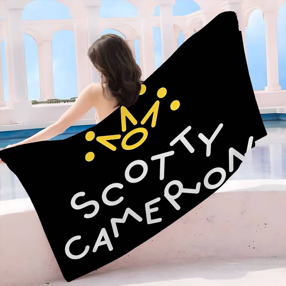S-Scotty C-Cameron Sign Bath Towel Microfiber Soft Water Absorbing Breathable For Girl Kids Decorative Cartoon Beach Towel