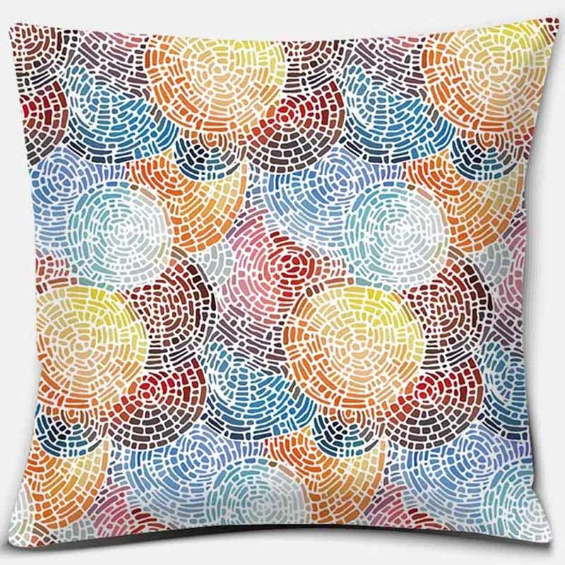 Rainbow Printing Square Pillowcase Home Decoration Car Sofa Cushion Cover