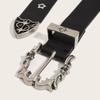 Y2K Punk Belt Rivet Leather Waistband For Men And Women Trendy Gothic Jeans Dress Accessory With Buckle
