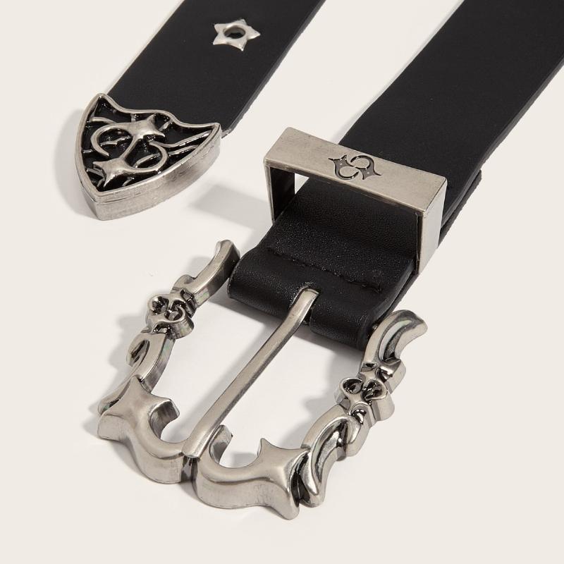 Y2K Punk Belt Rivet Leather Waistband For Men And Women Trendy Gothic Jeans Dress Accessory With Buckle