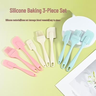Cross-Border Silicone Baking Set: 3-Piece Spatula and Oil Brush, In Stock