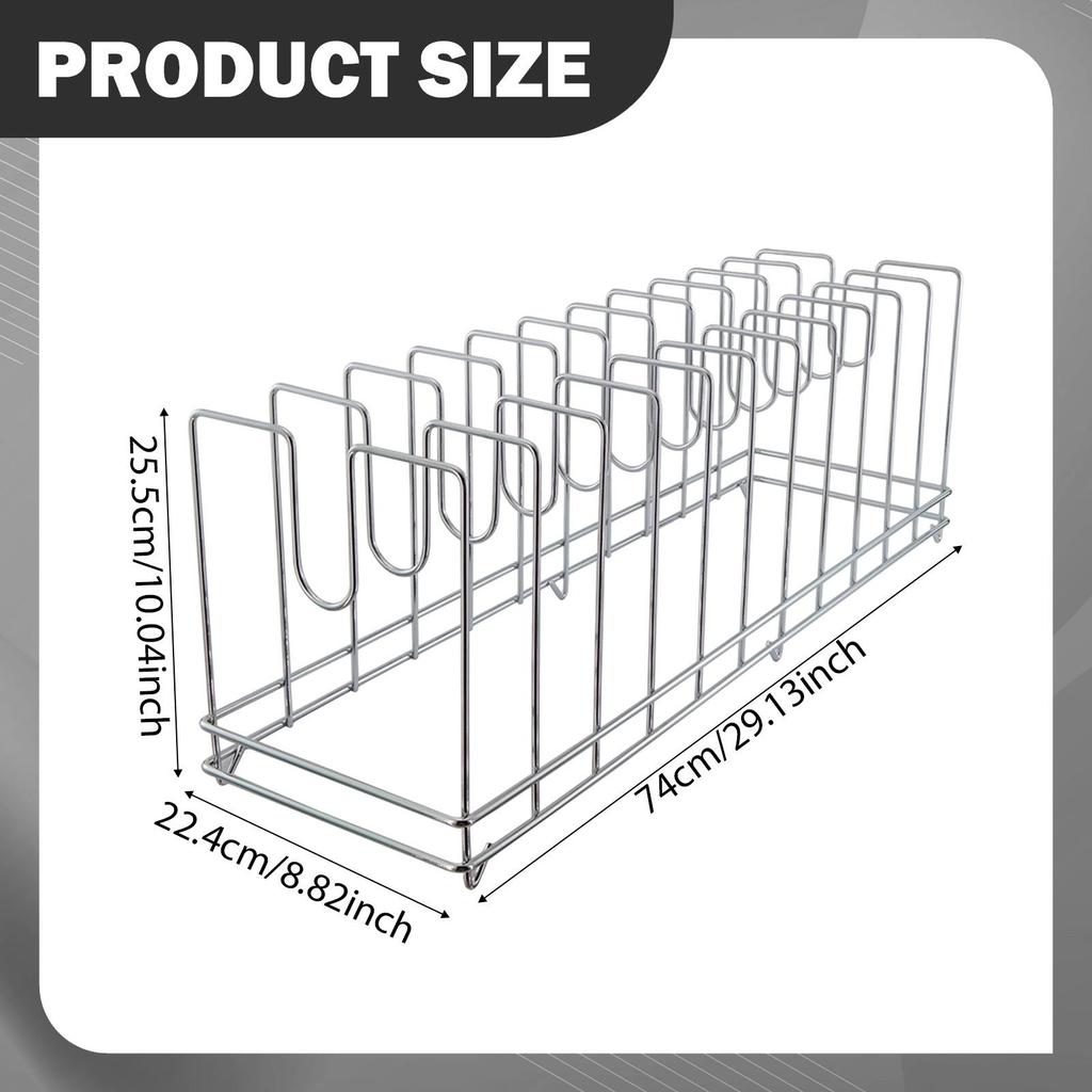 Pizza Pan Rack Stand, Space Saving Display Stand, Bakeware Organizer, Dish Storage Rack for Pizzerias Camping Picnic Hotel