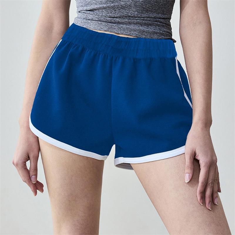 Women's Breathable Summer Sports Shorts - Casual Solid Color Yoga Beachwear