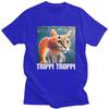 Trippi Troppi Italian Brainrot Cat Fish Meme Tshirt for Men Short Sleeves Tee Shirt Streetwear Summer Pure Cotton Tee Tops