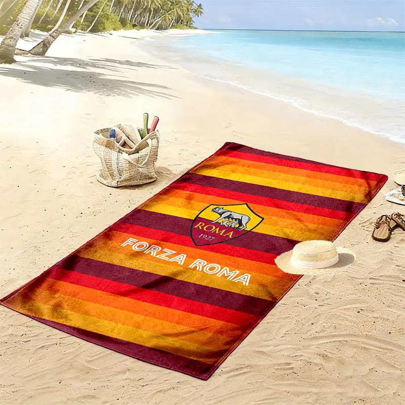AS Roma Print Beach Towel, Large Soft Quick Dry Towel for Beach Camping Swimming