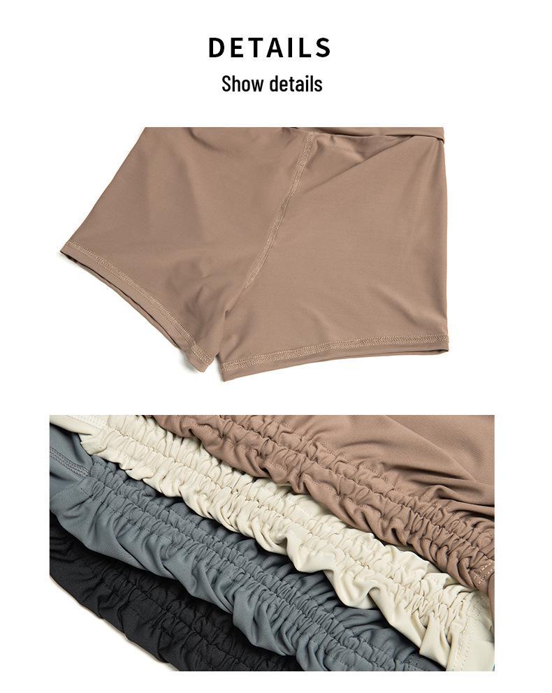 Women's High Waist Sporty Mini Skirt with Yoga Shorts - Fitness and Tennis A-Line Skirt
