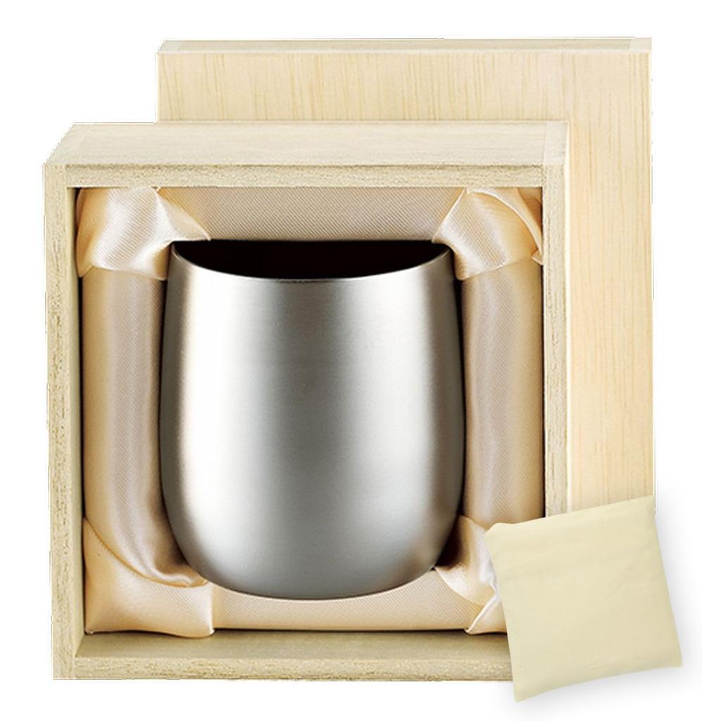 Whiskey Glass Titanium Double Rock Cup 250ml Made in Japan J-kitchens-bag