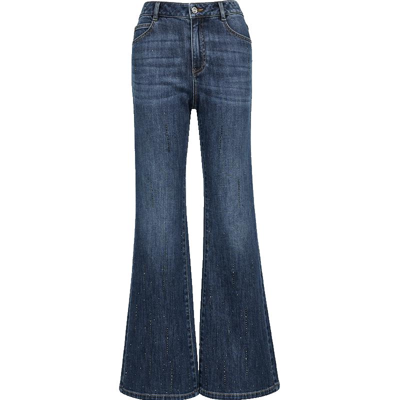 VEROMODA Meteor Shower Rhinestone Flare Jeans