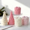 3D Bow Tie Christmas Tree Gift Box Silicone Mold DIY Aroma Candle Gypsum Ornament Mould Handmade Xmas Candle Making Supplies