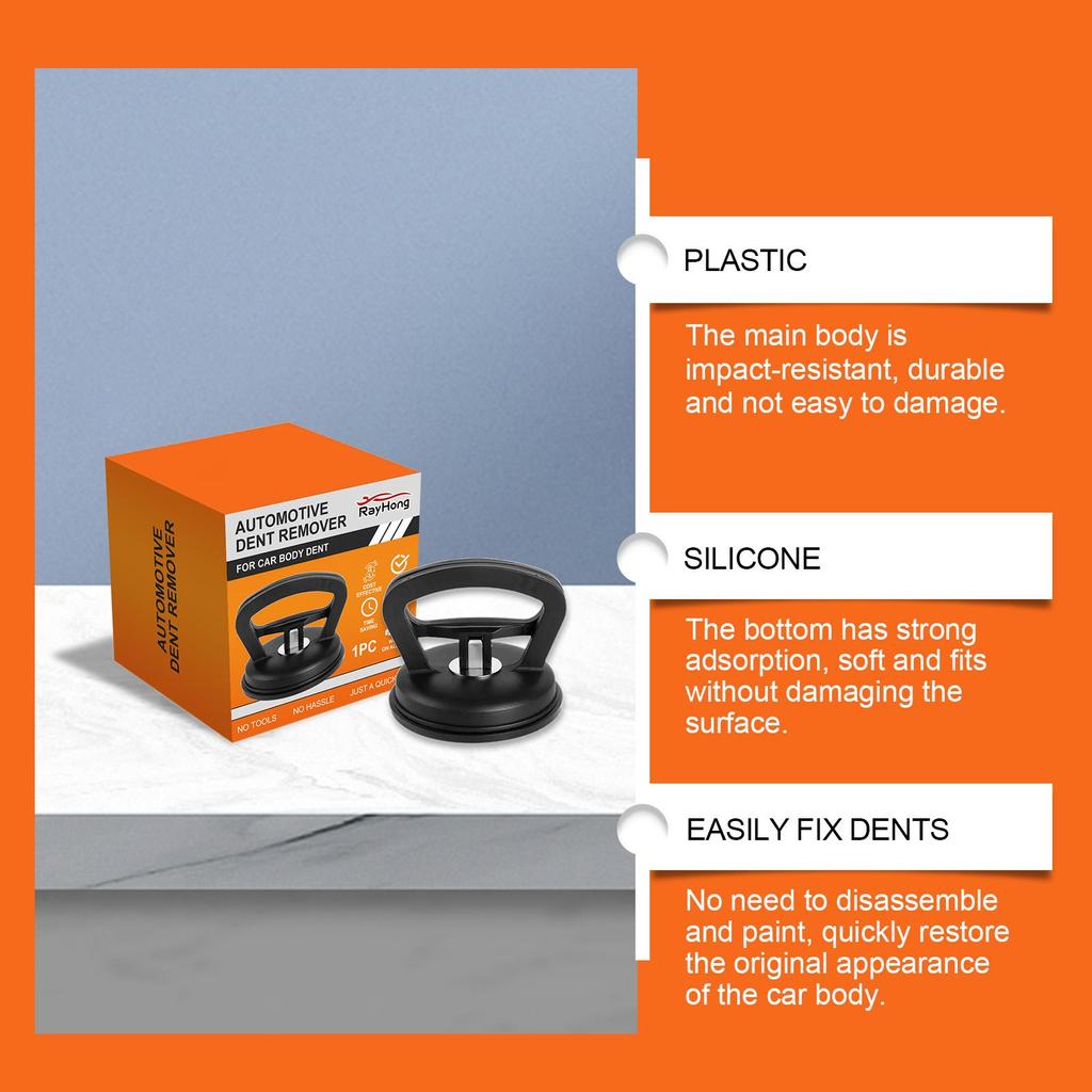 Rayhong Car Dent Remover Suction Cup, 1pc, Paintless Dent Puller, Silicone Suction for Auto Body Repair