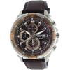 Casio Edifice Chronograph 100m Water Resistant Men's Watch Leather Strap EFR-539L-5AVUDF