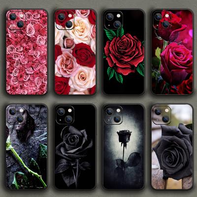 Rose Art Painting tālruņa futrālis iPhone tālrunim Samsung Galaxy Redmi Xiaomi Oppo OnePlus Note SA 7 8 9 10 11 12 13 14 20 21 22 23 53 54 Pro Max Plus Ultra