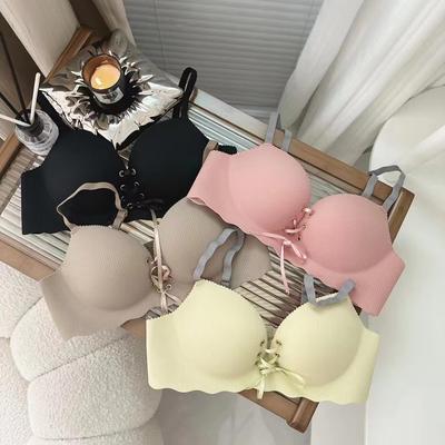 Ladies Spring and Summer Binding One Piece Type Adjustment Type Gather Comfortable No Trace Underwear