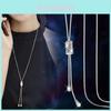 Elegant Long Sweater Chain Necklace For Women Stylish Korean Accessories For Autumn Winter Fashion