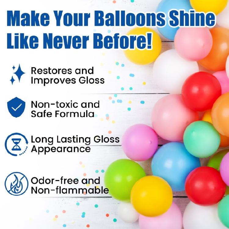 100ml Balloon Shine Spray Balloon Shine Liquid for Birthday Parties Decorations