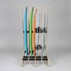 Surfboard Storage Rack with Padding Wood Finish Multi-Compartment Board