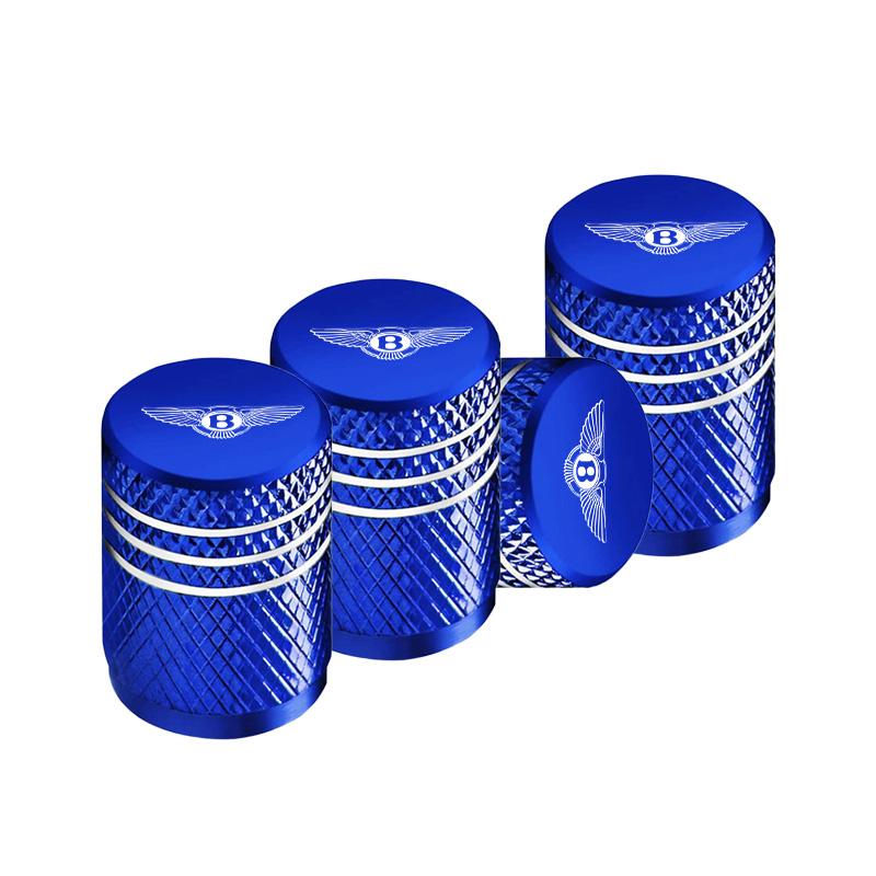 

4Pcs Car Emblem Tire Valve Cap Aluminum Alloy Wheel Stem Cover For Bentley Continental GT MULLINER Bentayga Flying Hurtling Spur