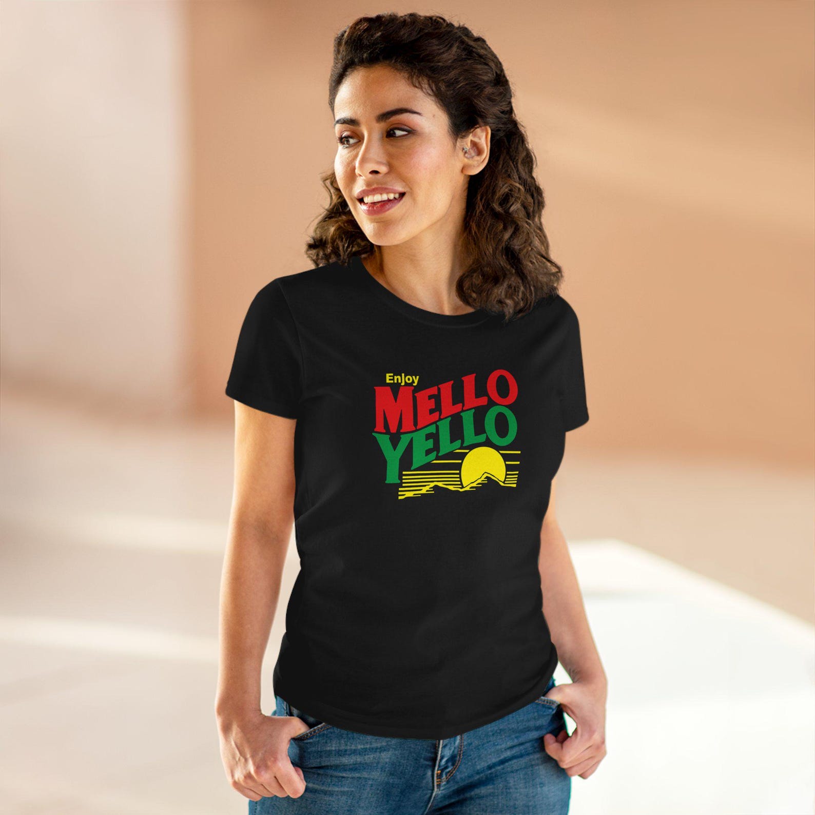 Enjoy Mello Yello Logo Women s T-shirt 3XL