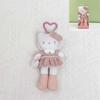 Cute Long Legs Cheongsam Ballet Skirt Denim Skirt Kitty 15Cm Clip Pendant Keychain Plush Doll