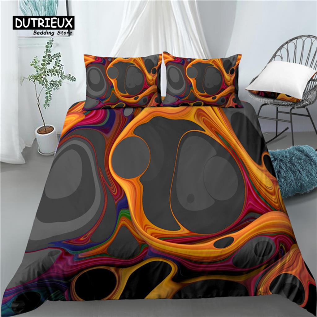 Comforter Home Living Luxury 3D Abstract Print 2/3Pcs Comfortable Bedding Sets Queen And King Eu/Us/Au Size