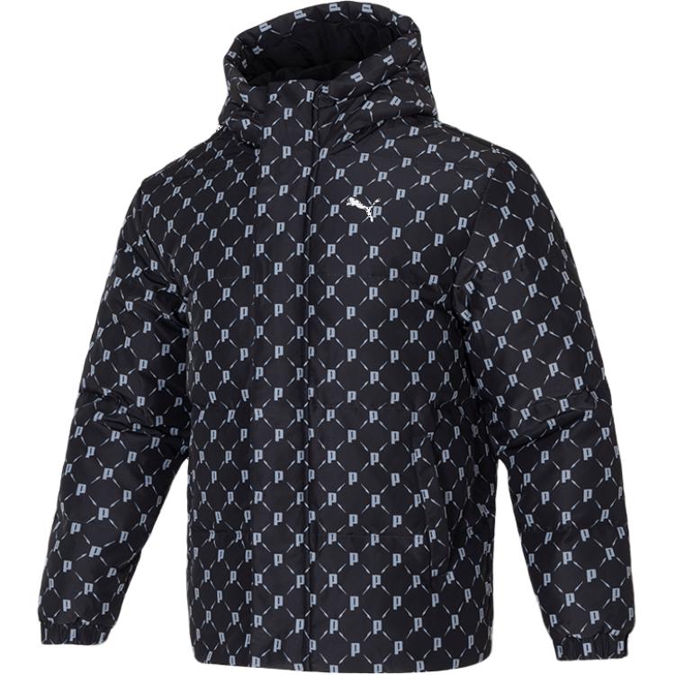 PUMA Unisex Allover Print Down Jacket  Beige  685319-51 XXL